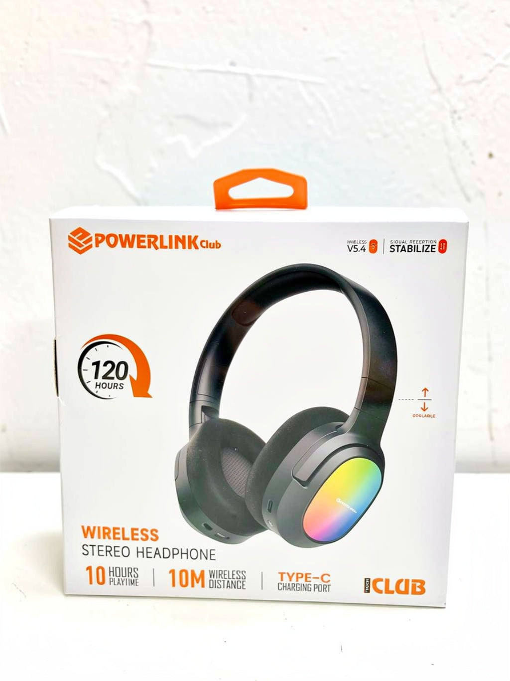 Powerlink Club Series Wireless Headphones – Modern Design, Deep Bass & Type-C Fast Charging